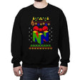 Ugly 64 - Ugly Holiday - Crew Neck Sweatshirt Crew Neck Sweatshirt RIPT Apparel Small / Black