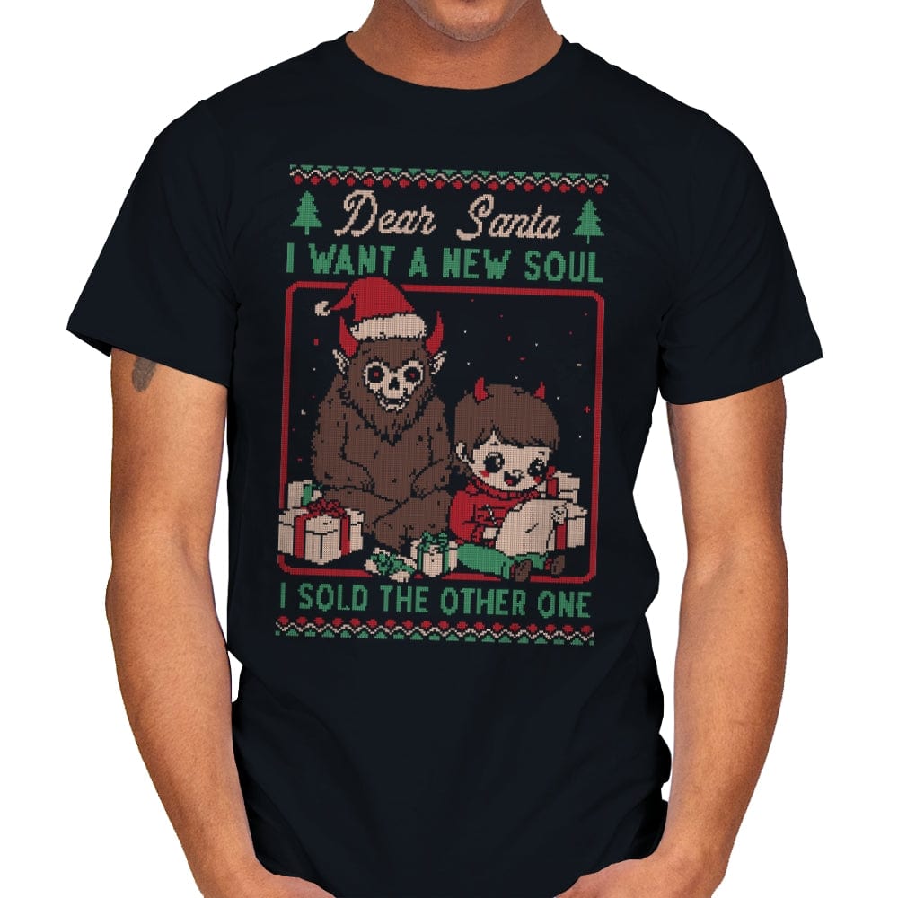 Ugly Sweater Christmas Pact - Mens T-Shirts RIPT Apparel Small / Black