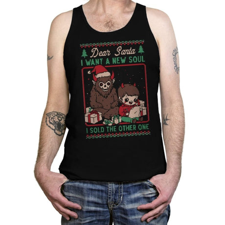 Ugly Sweater Christmas Pact - Tanktop Tanktop RIPT Apparel X-Small / Black