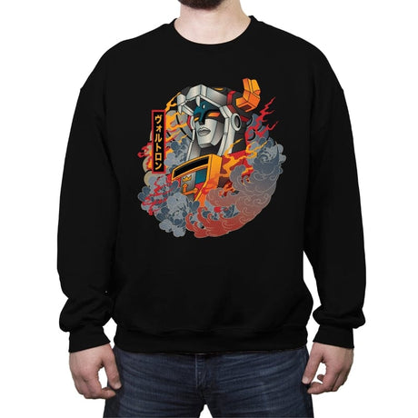 Ukiyo-e - Crew Neck Sweatshirt Crew Neck Sweatshirt RIPT Apparel Small / Black