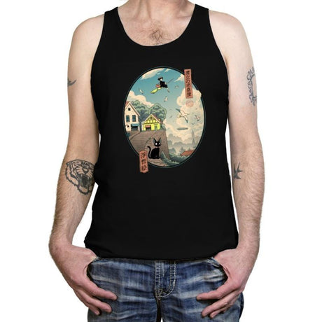 Ukiyo-e Delivery - Tanktop Tanktop RIPT Apparel X-Small / Black