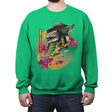 Ukiyo-e Dragonzord - Crew Neck Sweatshirt Crew Neck Sweatshirt RIPT Apparel Small / Irish Green