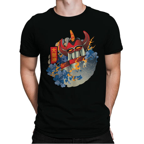 Ukiyo-e Megazord - Mens Premium T-Shirts RIPT Apparel Small / Black