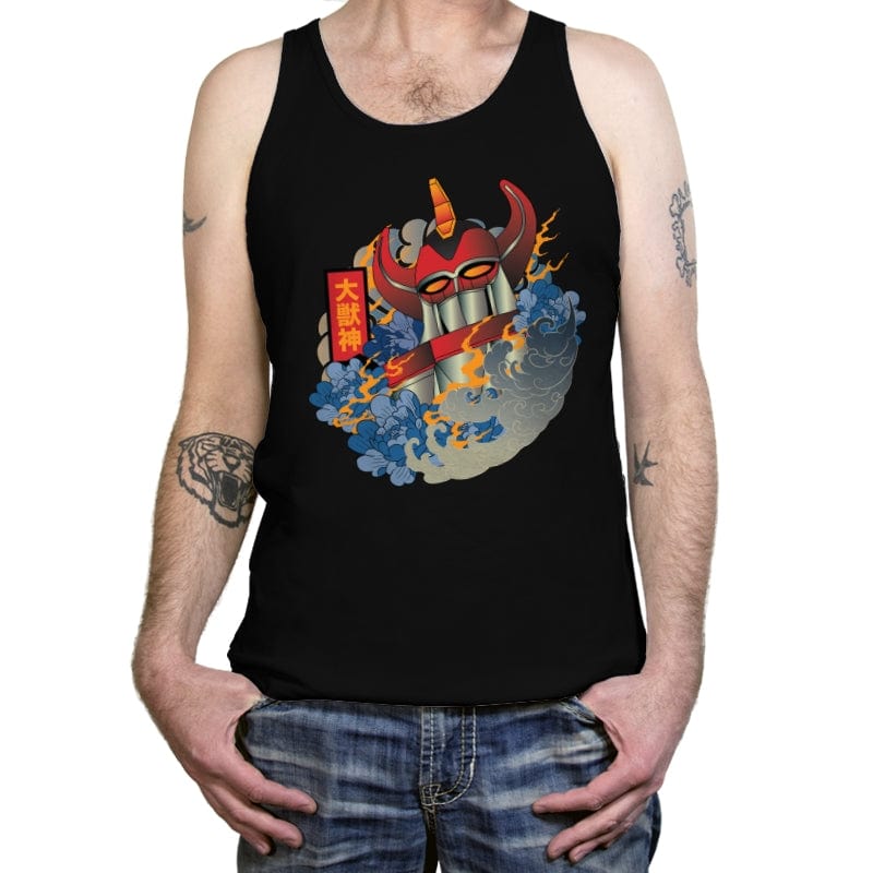 Ukiyo-e Megazord - Tanktop Tanktop RIPT Apparel X-Small / Black