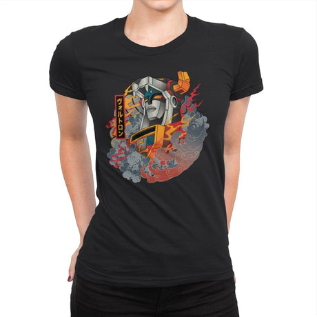 Ukiyo-e - Womens Premium T-Shirts RIPT Apparel Small / Black