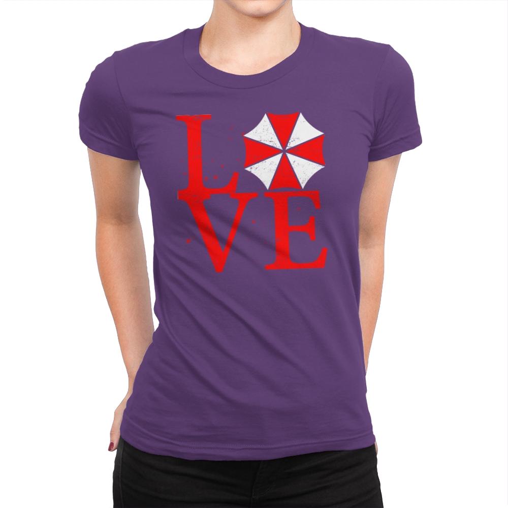 Umbrella Love Exclusive - Dead Pixels - Womens Premium T-Shirts RIPT Apparel Small / Purple Rush