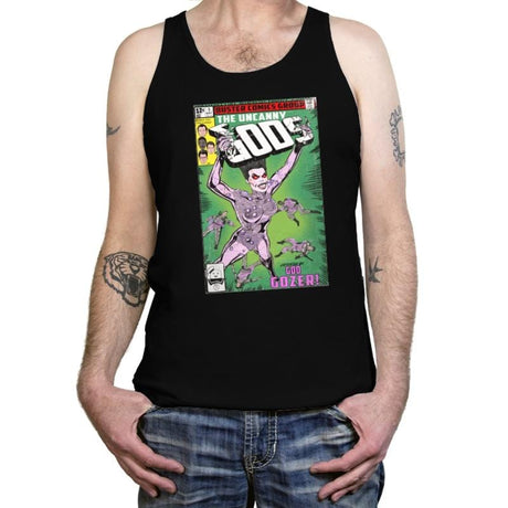 Uncanny Gods - Tanktop Tanktop RIPT Apparel X-Small / Black