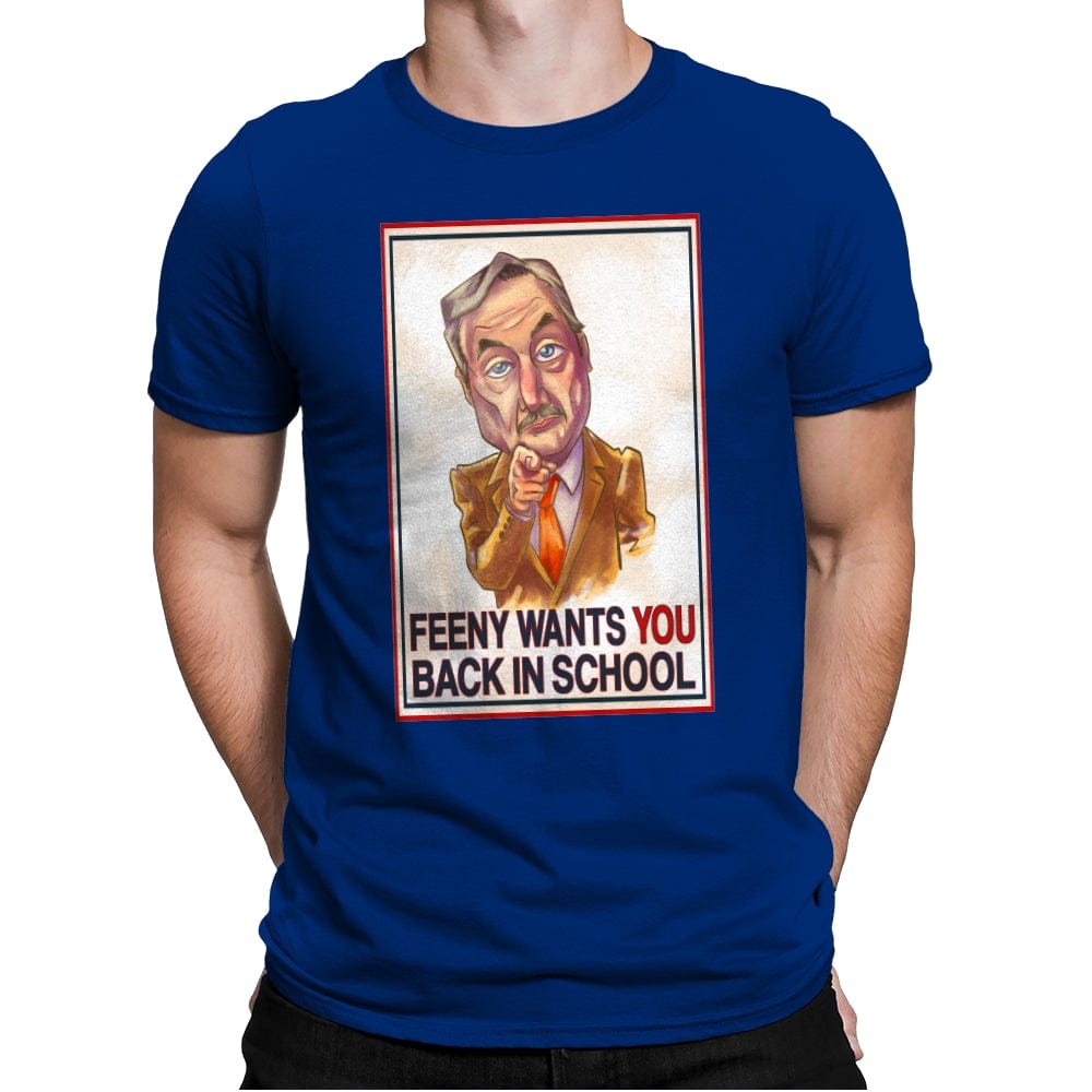 Uncle Feeny - Mens Premium T-Shirts RIPT Apparel Small / Royal