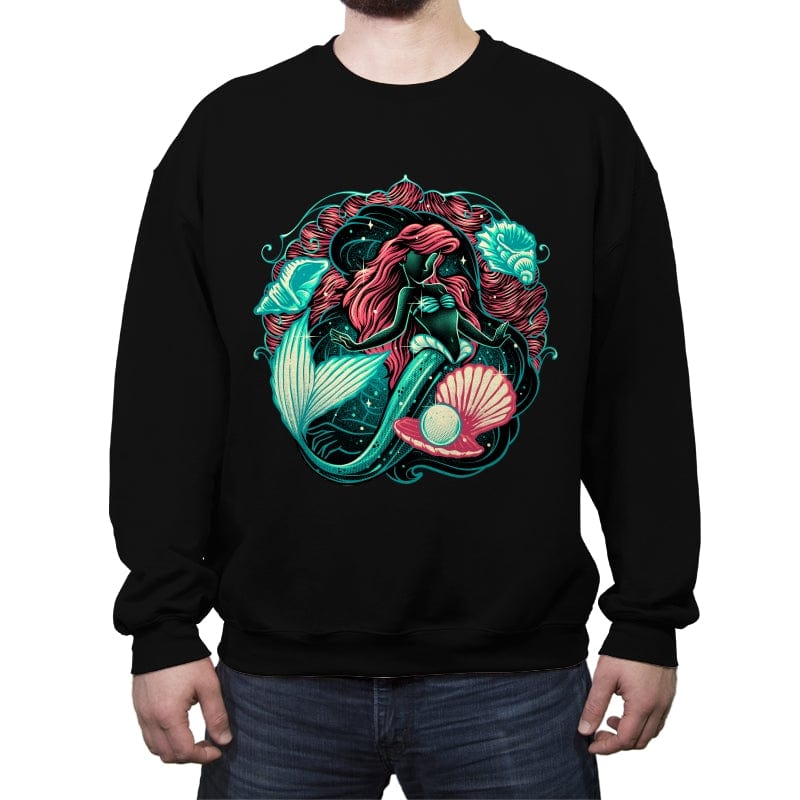 Under the Sea of Stars - Crew Neck Sweatshirt Crew Neck Sweatshirt RIPT Apparel Small / Black