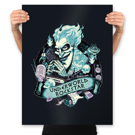 Underworld Rockstar - Prints Posters RIPT Apparel 18x24 / Black