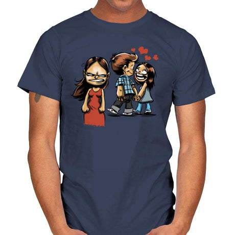 Undistracted Boyfriend - Mens T-Shirts RIPT Apparel Small / Navy