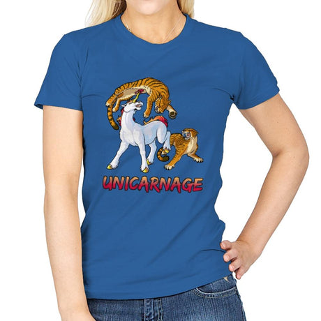 Unicarnage - Womens T-Shirts RIPT Apparel Small / Royal