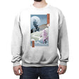 Unicorn Ukiyo-e - Crew Neck Sweatshirt Crew Neck Sweatshirt RIPT Apparel Small / White