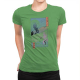 Unicorn Ukiyo-e - Womens Premium T-Shirts RIPT Apparel Small / Kelly