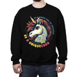 Uniquecorn - Crew Neck Sweatshirt Crew Neck Sweatshirt RIPT Apparel Small / Black