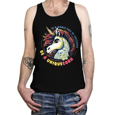 Uniquecorn - Tanktop Tanktop RIPT Apparel X-Small / Black