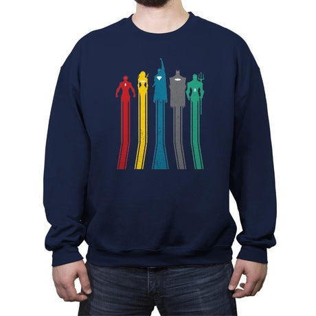 United Retro - Crew Neck Sweatshirt Crew Neck Sweatshirt RIPT Apparel Small / Navy