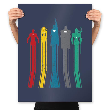 United Retro - Prints Posters RIPT Apparel 18x24 / Navy