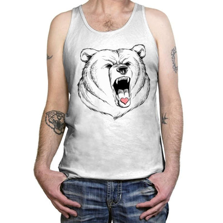 Universal Language Bear Love - Tanktop Tanktop RIPT Apparel X-Small / White