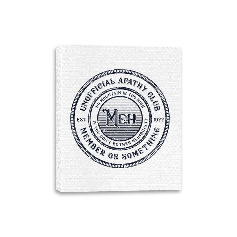 Unofficial Apathy Club Member - Canvas Wraps Canvas Wraps RIPT Apparel 8x10 / White