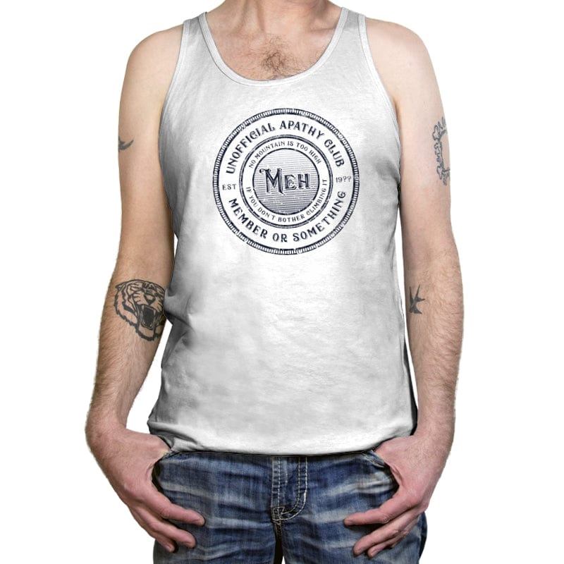 Unofficial Apathy Club Member - Tanktop Tanktop RIPT Apparel X-Small / White