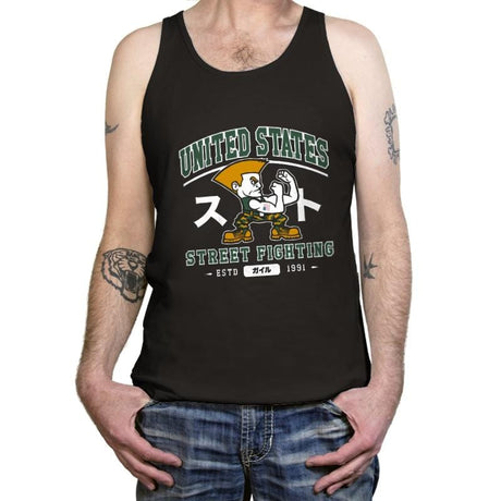 USA Street Fighting - Tanktop Tanktop RIPT Apparel