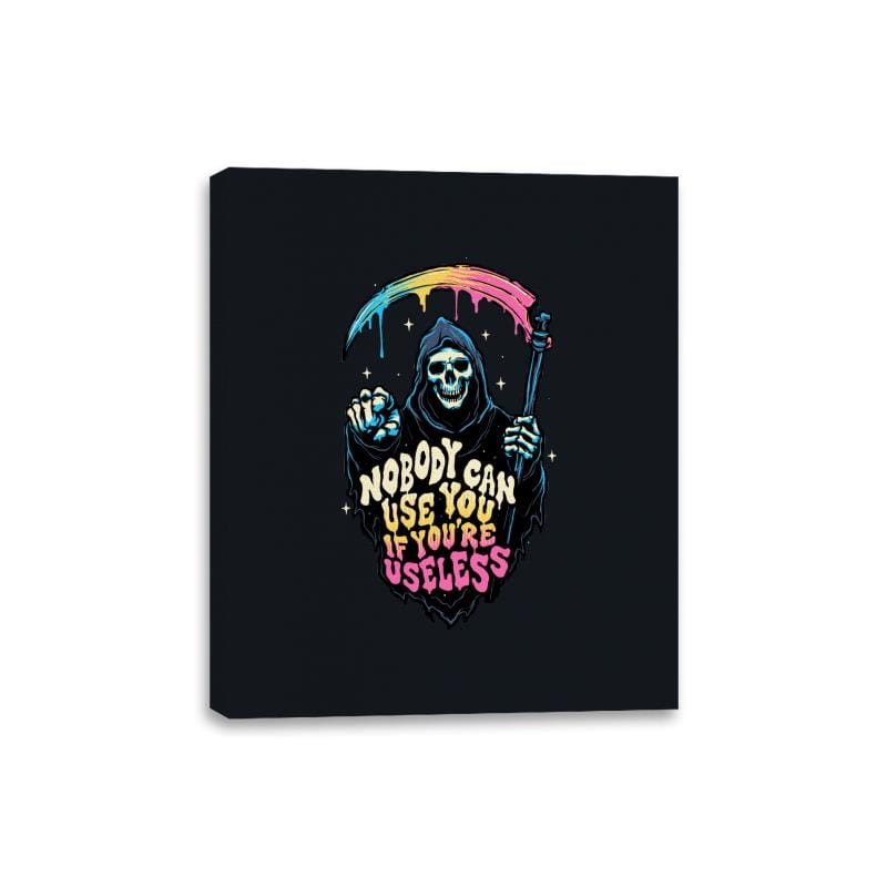 Useless Reaper - Canvas Wraps Canvas Wraps RIPT Apparel 8x10 / Black