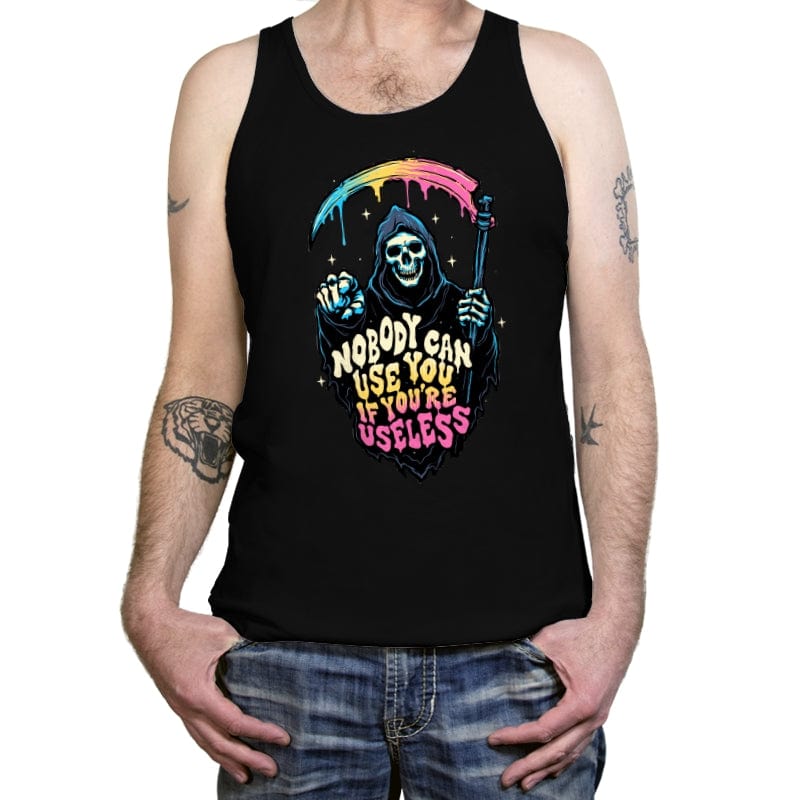 Useless Reaper - Tanktop Tanktop RIPT Apparel X-Small / Black