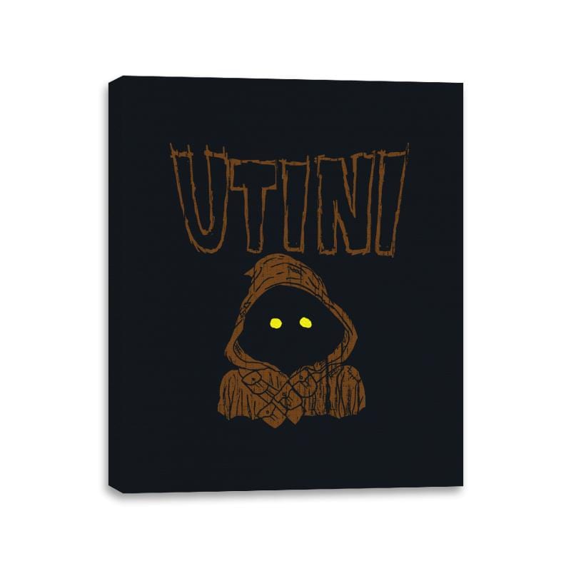 Utini!!! - Canvas Wraps Canvas Wraps RIPT Apparel 11x14 / Black