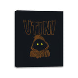 Utini!!! - Canvas Wraps Canvas Wraps RIPT Apparel 11x14 / Black