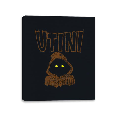 Utini!!! - Canvas Wraps Canvas Wraps RIPT Apparel 11x14 / Black