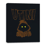 Utini!!! - Canvas Wraps Canvas Wraps RIPT Apparel 16x20 / Black