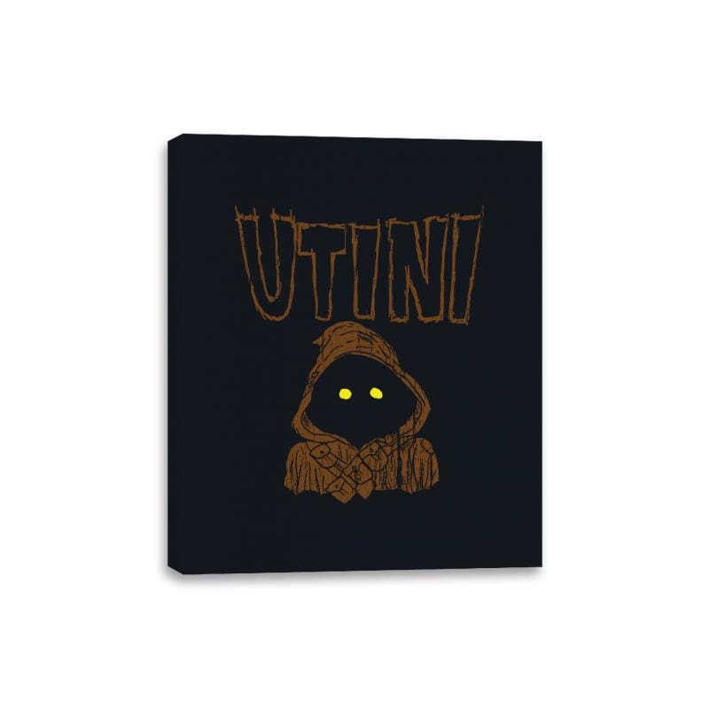 Utini!!! - Canvas Wraps Canvas Wraps RIPT Apparel 8x10 / Black