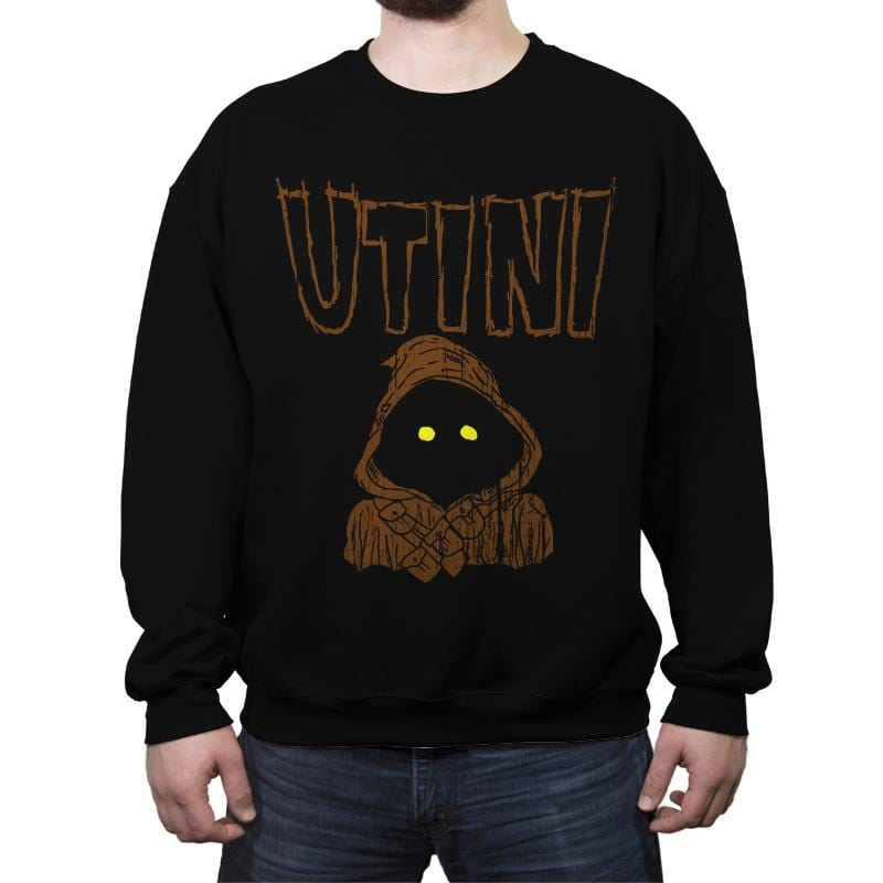 Utini!!! - Crew Neck Sweatshirt Crew Neck Sweatshirt RIPT Apparel Small / Black