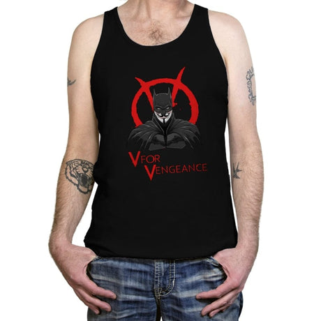 V for Vengeance - Tanktop Tanktop RIPT Apparel X-Small / Black