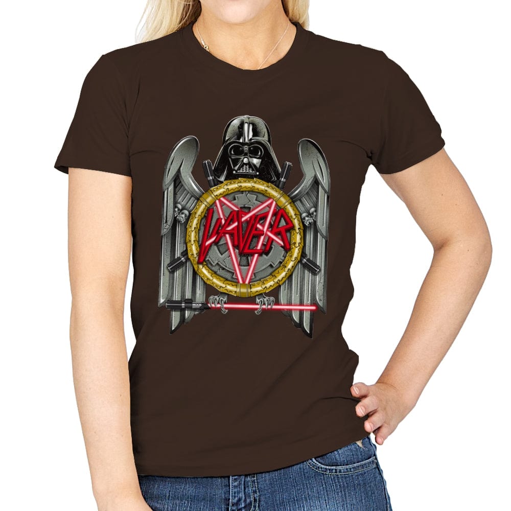 VADER OF DEATH - Anytime - Womens T-Shirts RIPT Apparel Small / Dark Chocolate