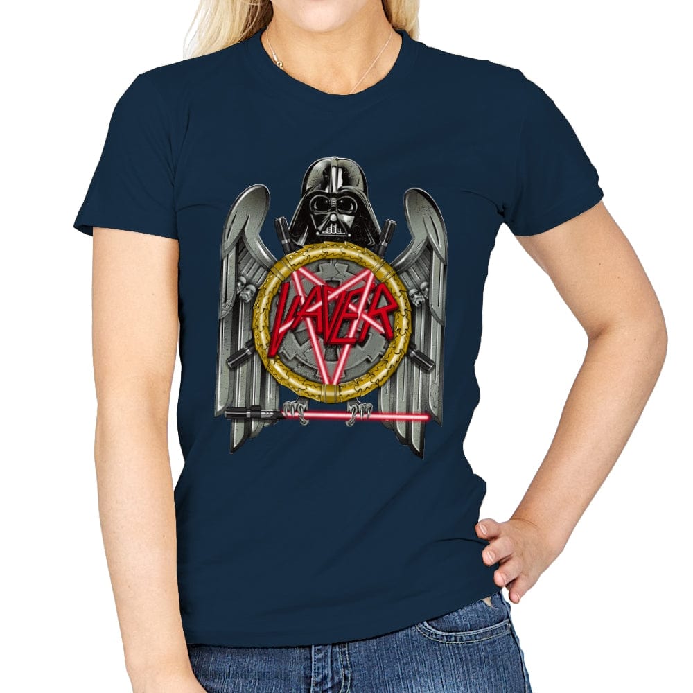 VADER OF DEATH - Anytime - Womens T-Shirts RIPT Apparel Small / Navy