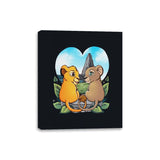 Valentine Lions - Canvas Wraps Canvas Wraps RIPT Apparel 8x10 / Black