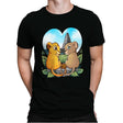 Valentine Lions - Mens Premium T-Shirts RIPT Apparel Small / Black