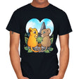 Valentine Lions - Mens T-Shirts RIPT Apparel Small / Black