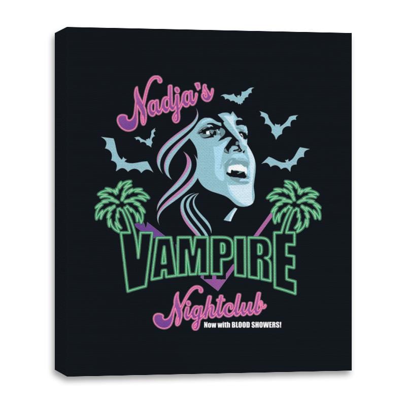 Vampire Nightclub - Canvas Wraps Canvas Wraps RIPT Apparel 16x20 / Black