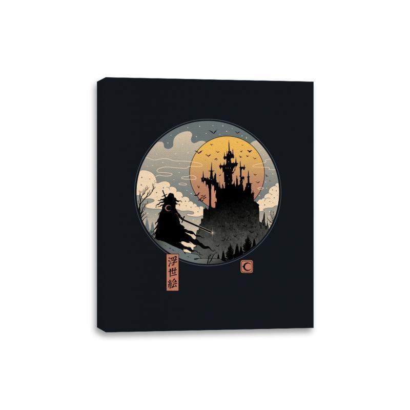 Vampire Slayer in Edo - Canvas Wraps Canvas Wraps RIPT Apparel 8x10 / Black