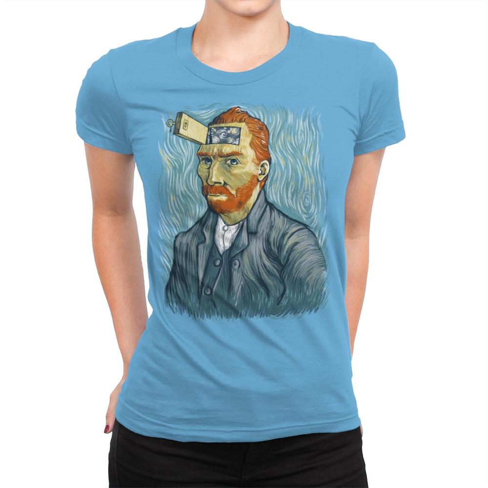 Van Gogh's door - Womens Premium T-Shirts RIPT Apparel Small / Turquoise