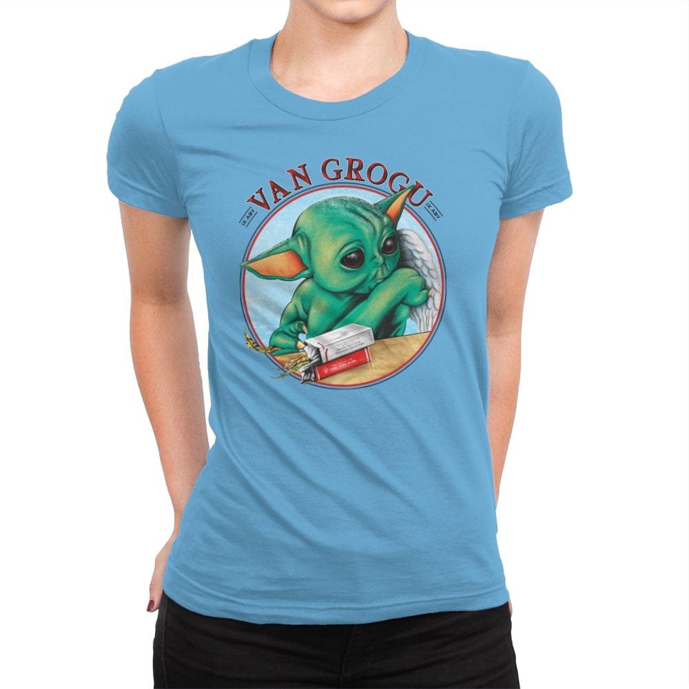 Van Grogu - Anytime - Womens Premium T-Shirts RIPT Apparel Small / Turquoise