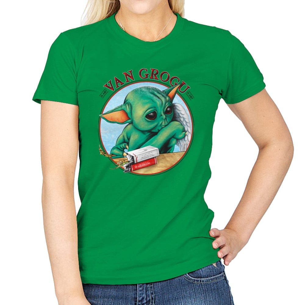 Van Grogu - Anytime - Womens T-Shirts RIPT Apparel Small / Irish Green