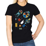 Vanguard Spaceships - Womens T-Shirts RIPT Apparel Small / Black