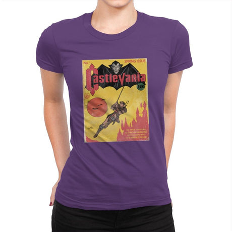 Vania Issue 1 - Womens Premium T-Shirts RIPT Apparel Small / Purple Rush