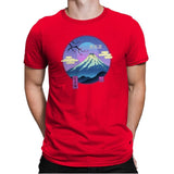 Vapor Landscape - Mens Premium T-Shirts RIPT Apparel Small / Red