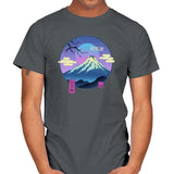 Vapor Landscape - Mens T-Shirts RIPT Apparel Small / Charcoal