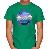 Vapor Landscape - Mens T-Shirts RIPT Apparel Small / Kelly